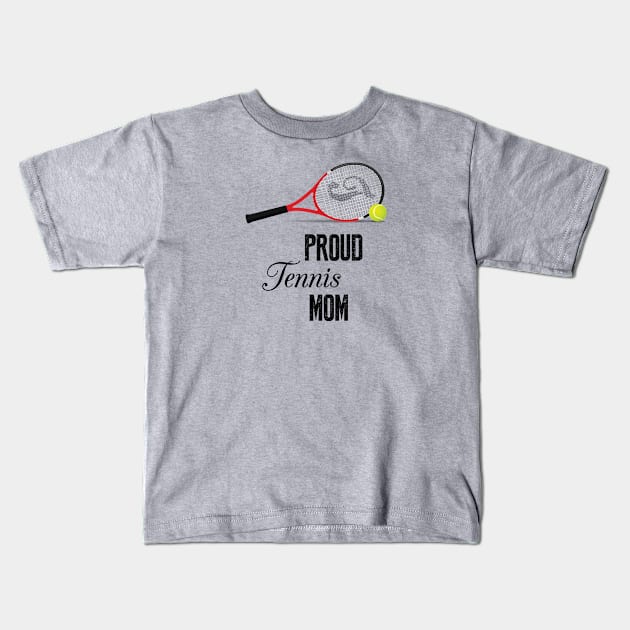 Proud Tennis Mom Kids T-Shirt by teegear